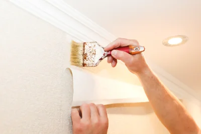 Pose de papier peint à Casson — revêtements muraux et toiles de verre